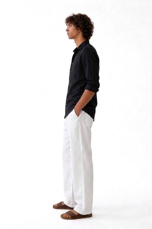 Loose Fit Linen Pant (44cm)