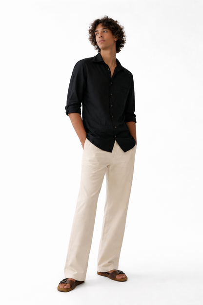 Loose Fit Linen Pant