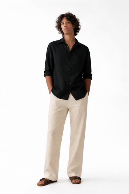 Loose Fit Linen Pant