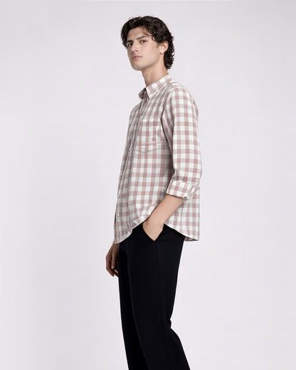 NI LINEN CHECK SHIRT