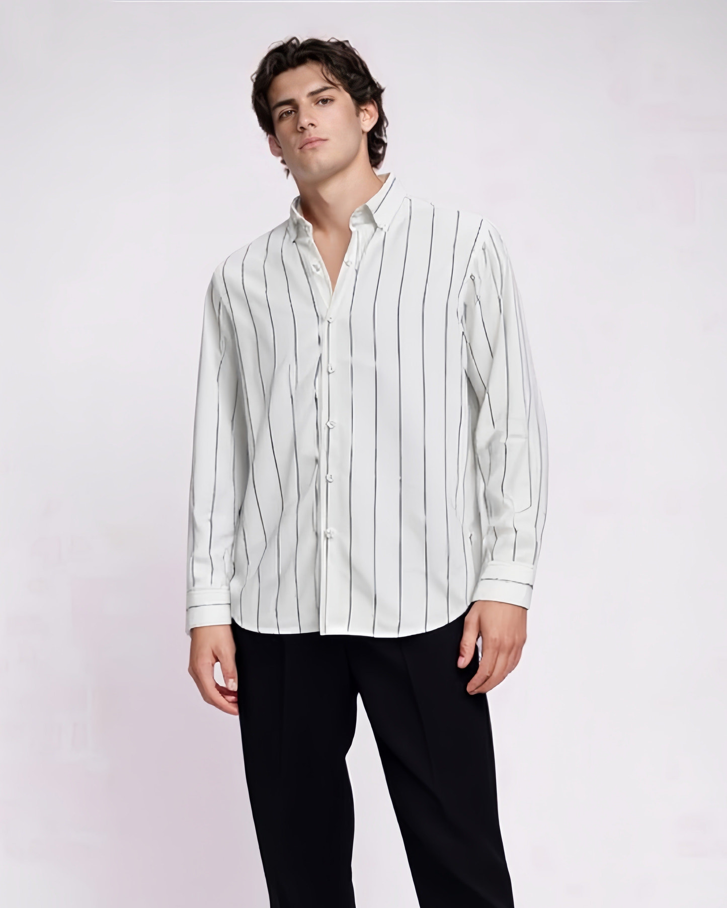 NI VELVET STRIPES SHIRT
