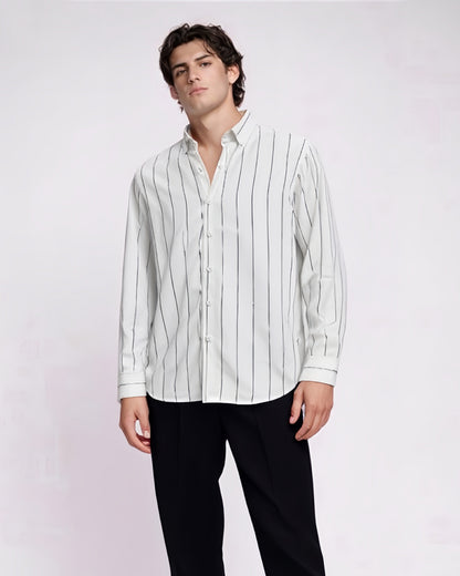 NI VELVET STRIPES SHIRT