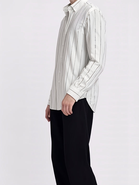 NI VELVET STRIPES SHIRT