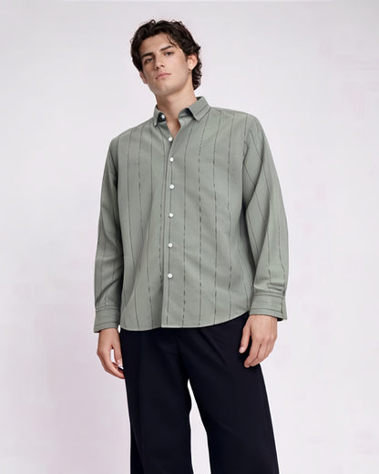 NI VELVET STRIPES SHIRT