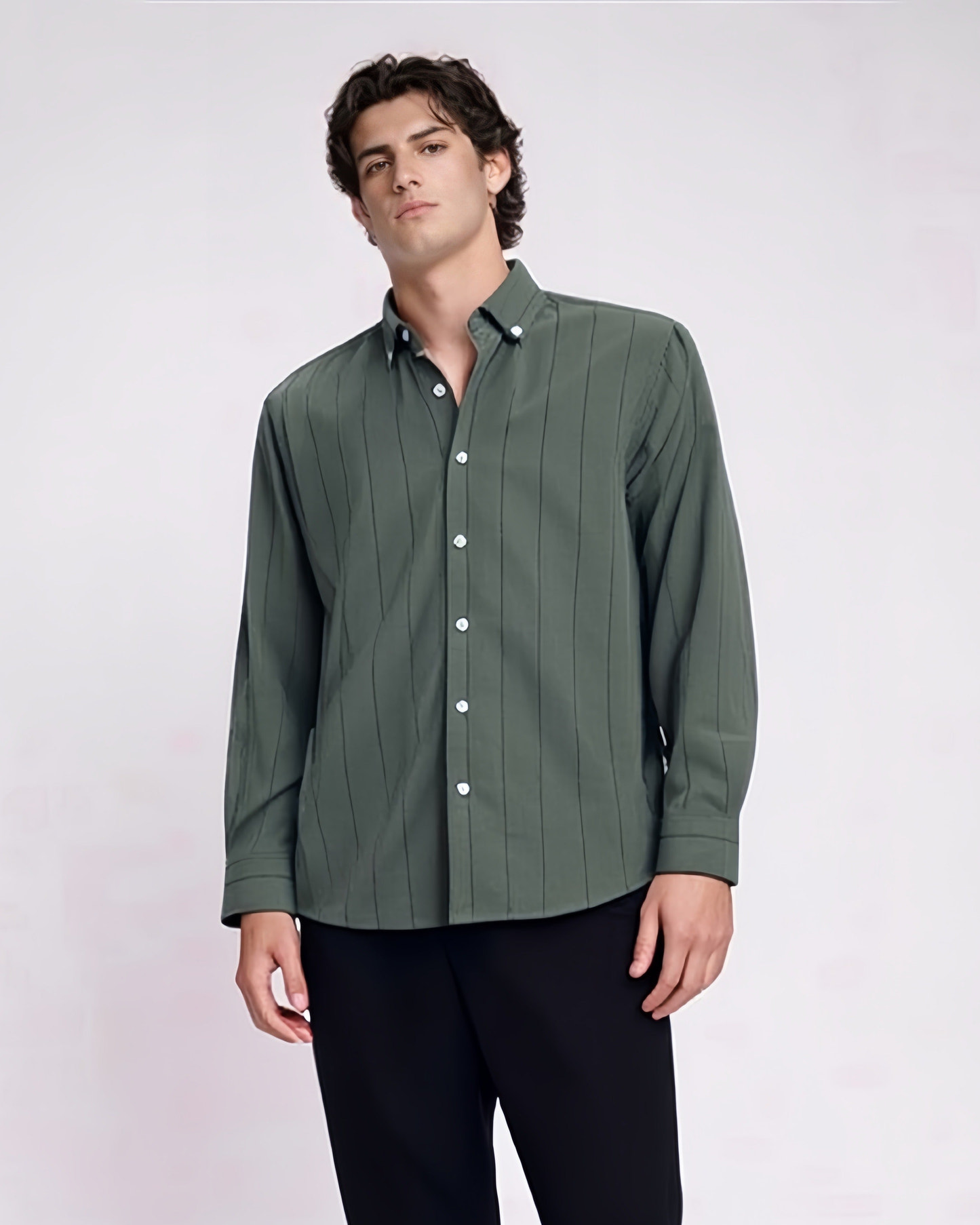 NI VELVET STRIPES SHIRT