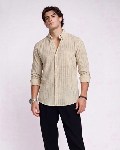 NI LINEN STRIPES SHIRT