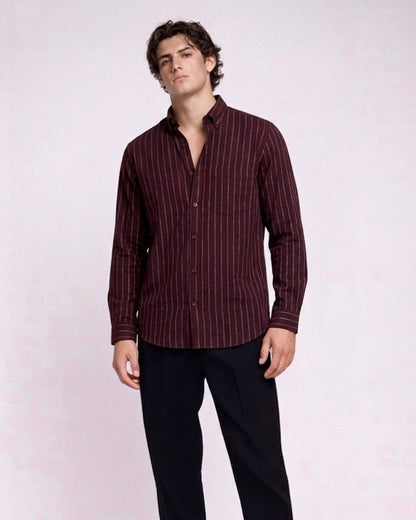 NI LINEN STRIPES SHIRT