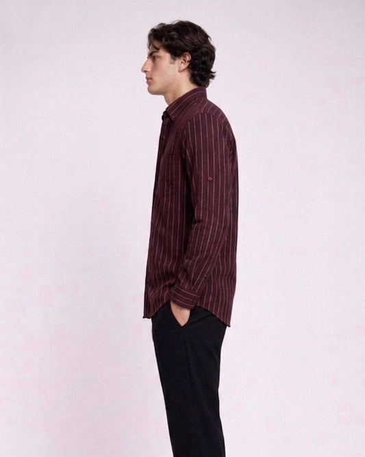 NI LINEN STRIPES SHIRT
