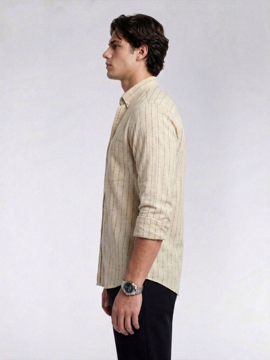 NI LINEN STRIPES SHIRT