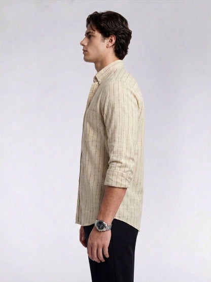 NI LINEN STRIPES SHIRT