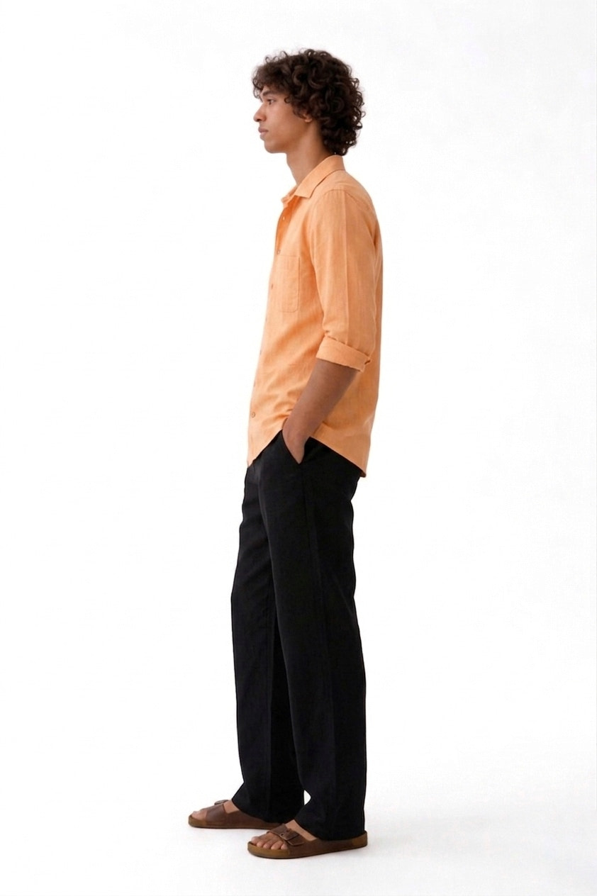 Loose Fit Linen Pant (44cm)