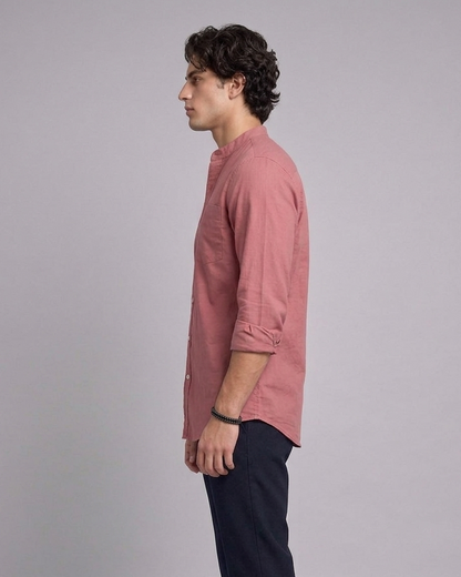 Oxford Chinese Coaller plain Shirt