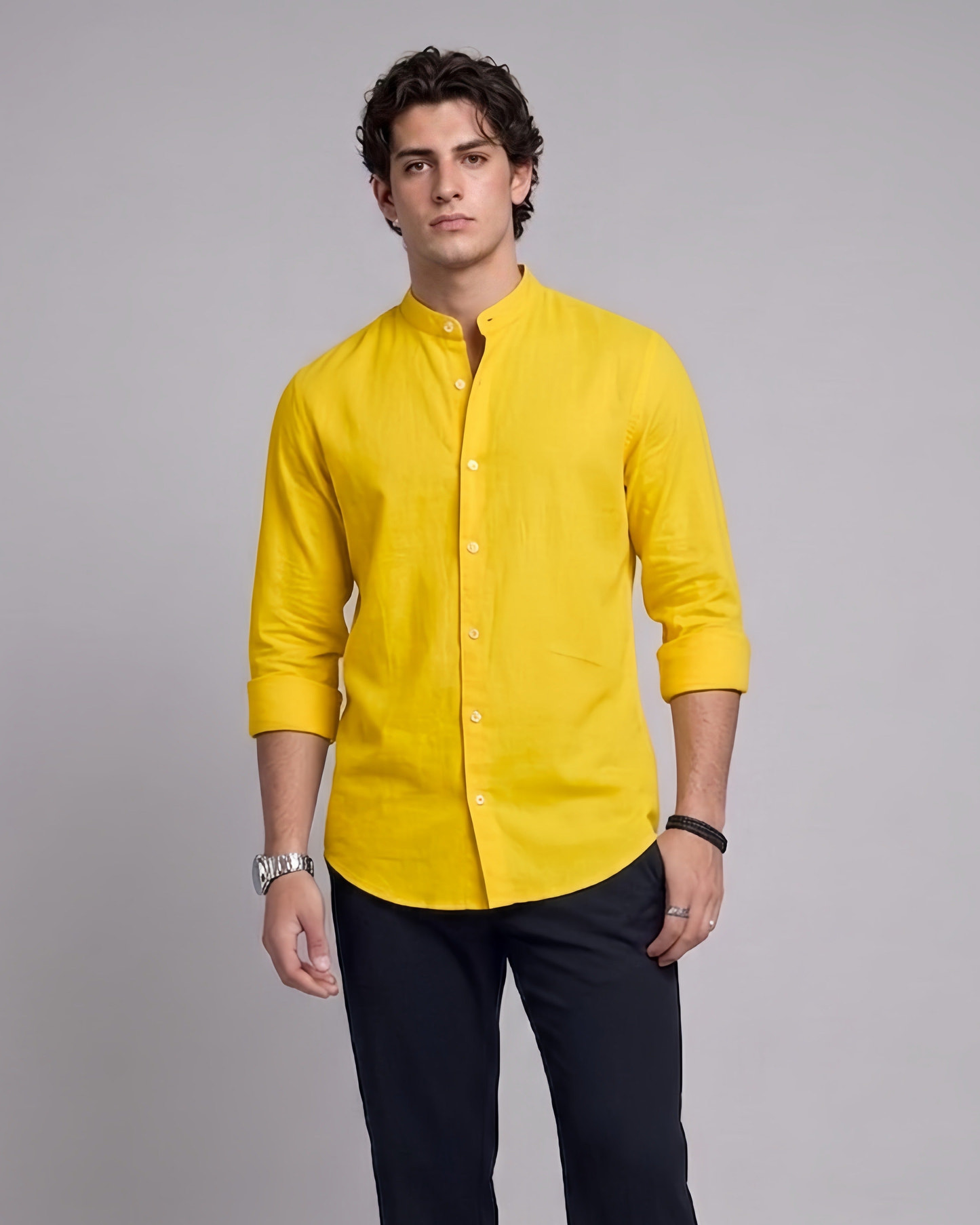 Oxford Chinese Coaller plain Shirt