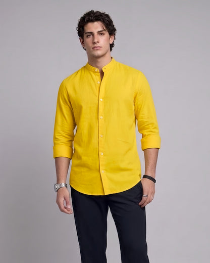 Oxford Chinese Coaller plain Shirt
