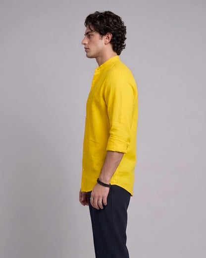 Oxford Chinese Coaller plain Shirt
