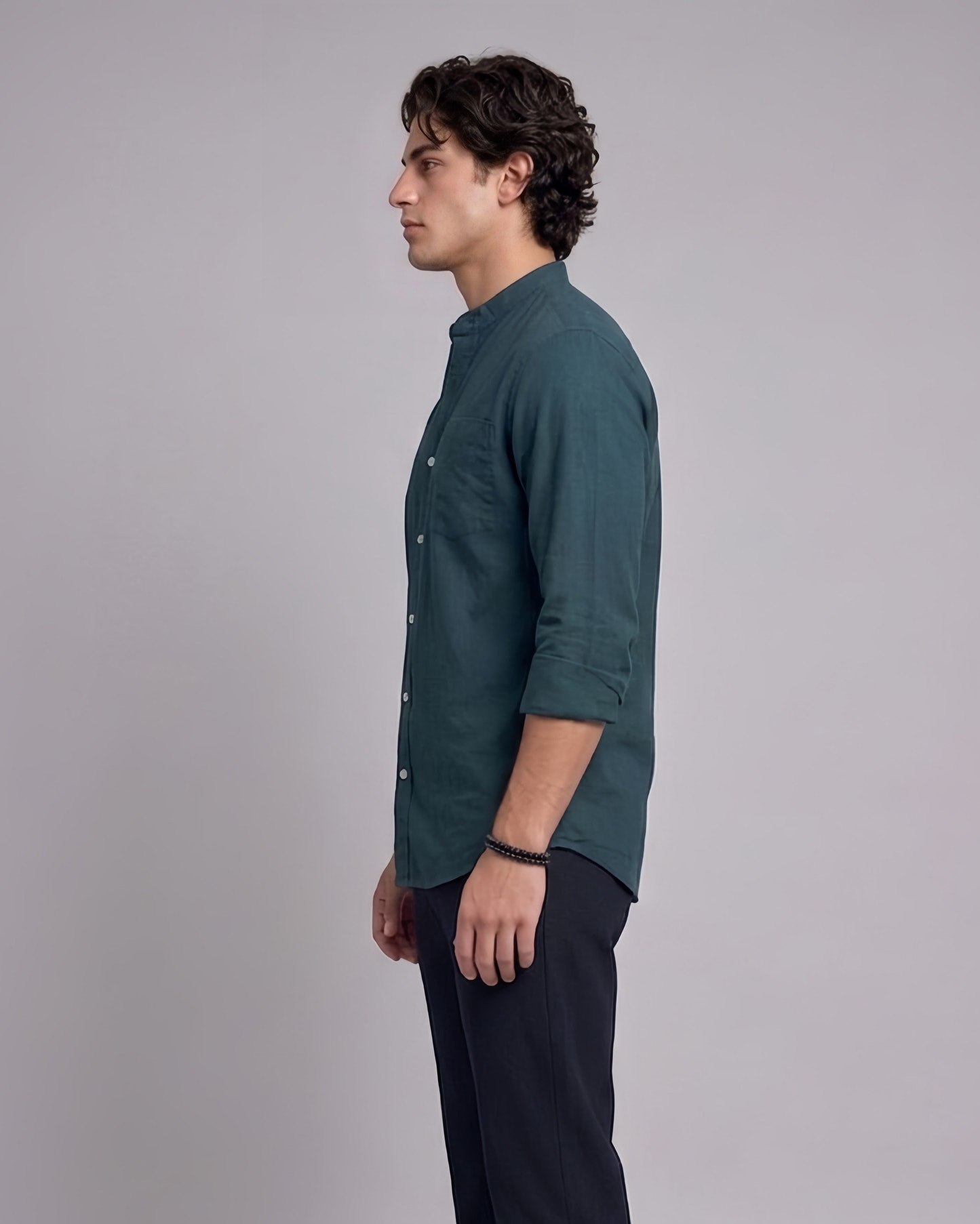 Oxford Chinese Coaller plain Shirt