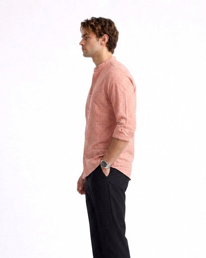 Chinese Coaller Embroidery Shirt