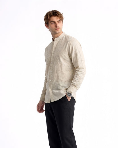 Chinese Coaller Embroidery Shirt
