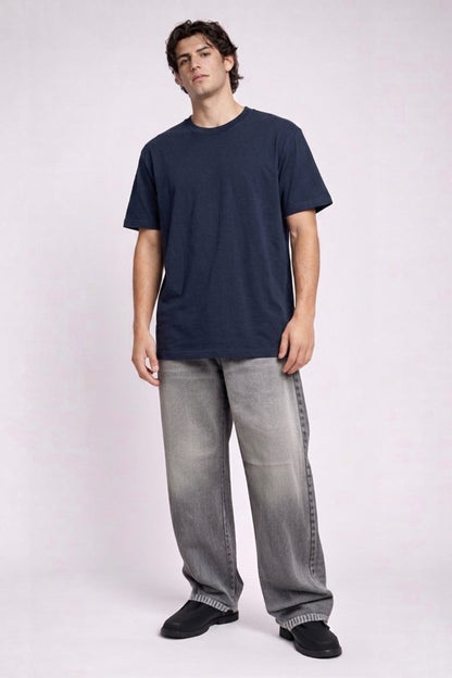 China Wash Wide Leg Jeans