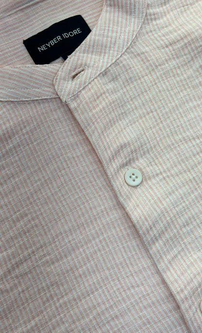 LINEN SMALL STRIPES SHIRT