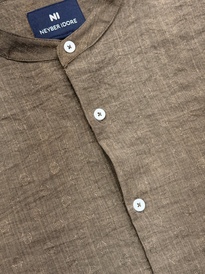 Chinese Coaller Embroidery Shirt