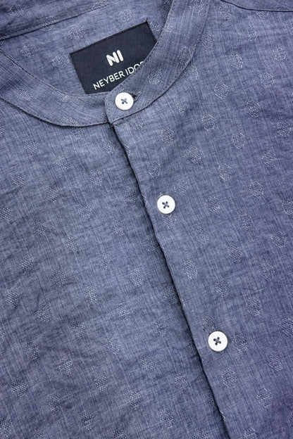 Chinese Coaller Embroidery Shirt