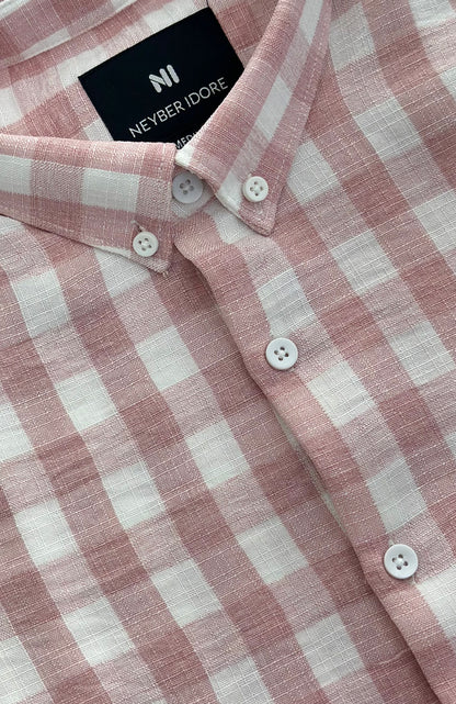 NI LINEN CHECK SHIRT