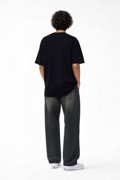 Wide-Leg Denim Jeans