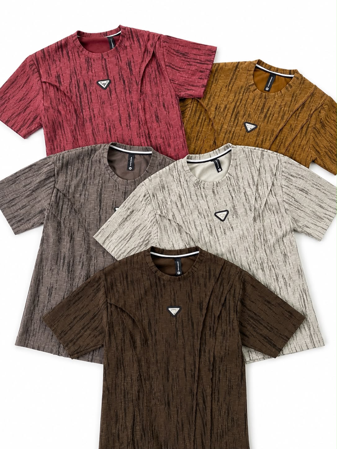NEYBER IDORE – Oversized Textured T-Shirt