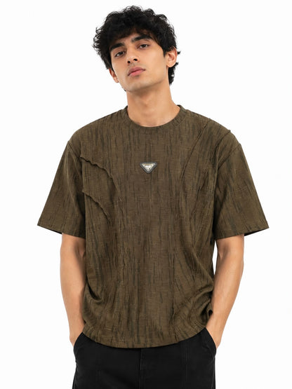 NEYBER IDORE – Oversized Textured T-Shirt