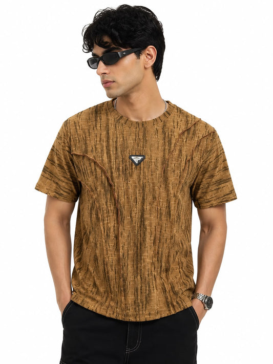 NEYBER IDORE – Oversized Textured T-Shirt