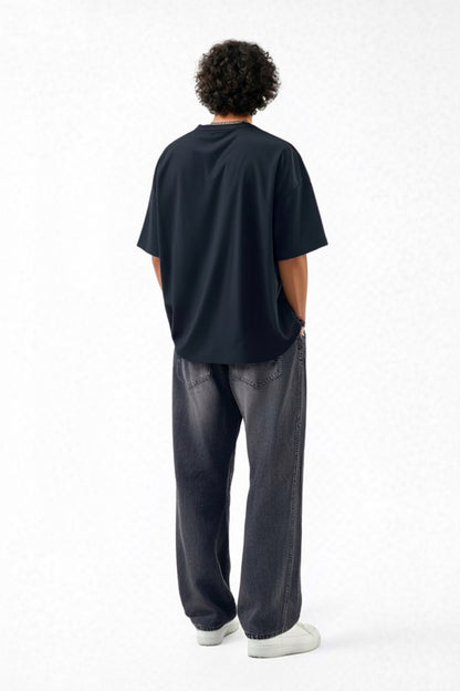 Wide-Leg Denim Jeans