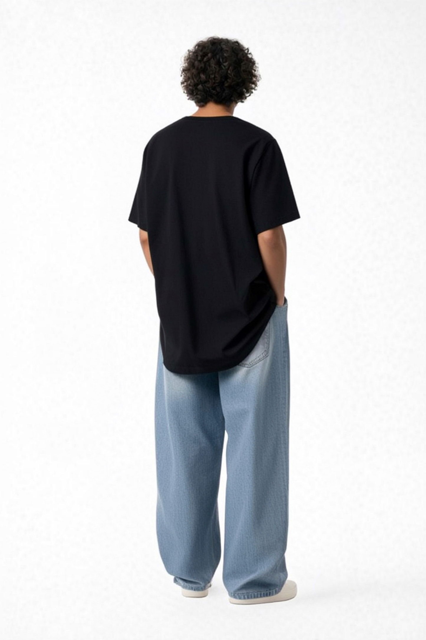 Wide-Leg Denim Jeans