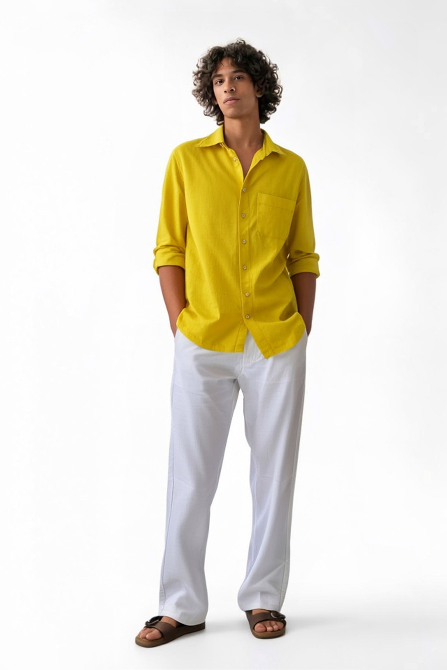 Loose Fit Linen Pant