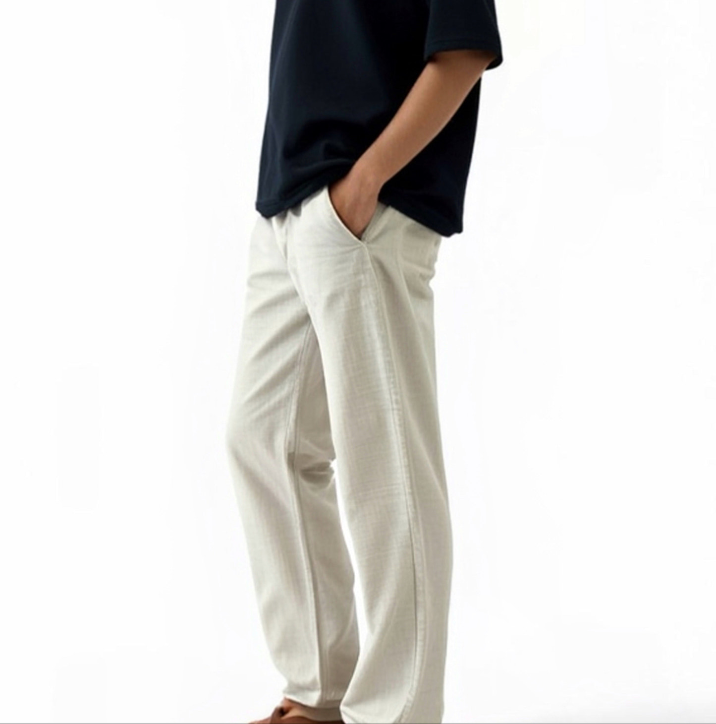 Loose Fit Linen Pant