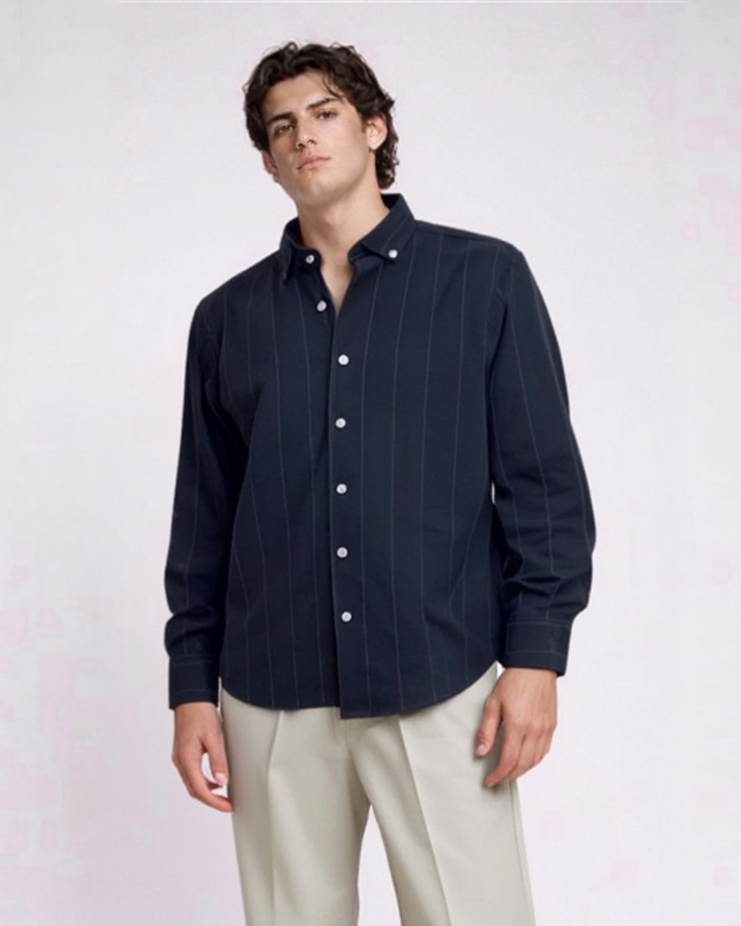 NI VELVET STRIPES SHIRT