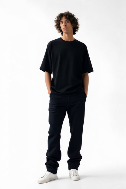 MEN'S VELVET BLACK JEANS (straight fit)